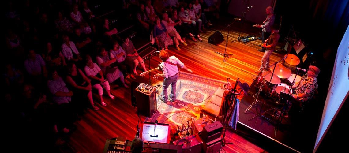Band performs inside Cube 37 at Frankston Arts Centre