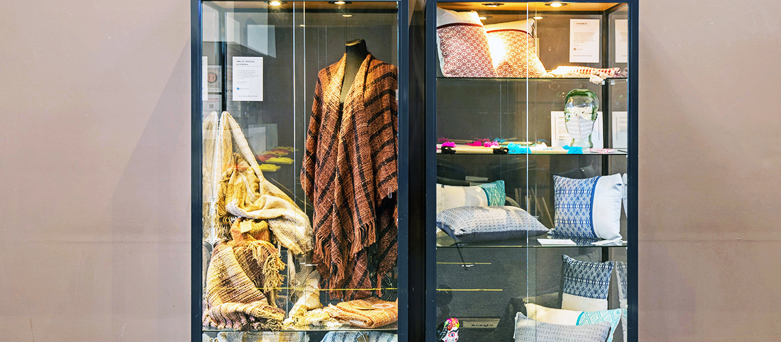 Tall Cabinets for display of scuptures and artisan objects Frankston Arts Centre