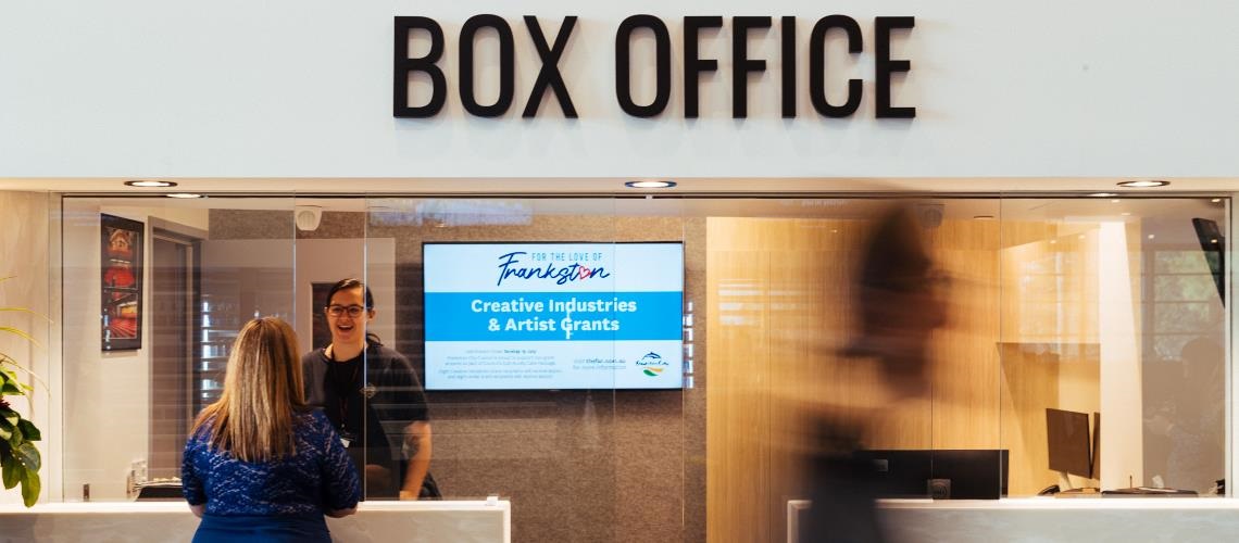 Box office wide shot at Frankston Arts Centre