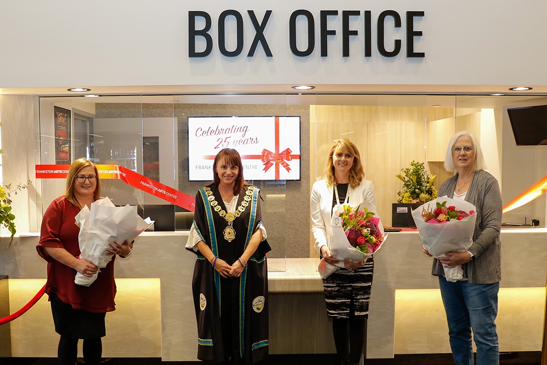 Box Office Managers Mayor Sandra Mayer Box Office Opening 2020 Frankston Arts Centre