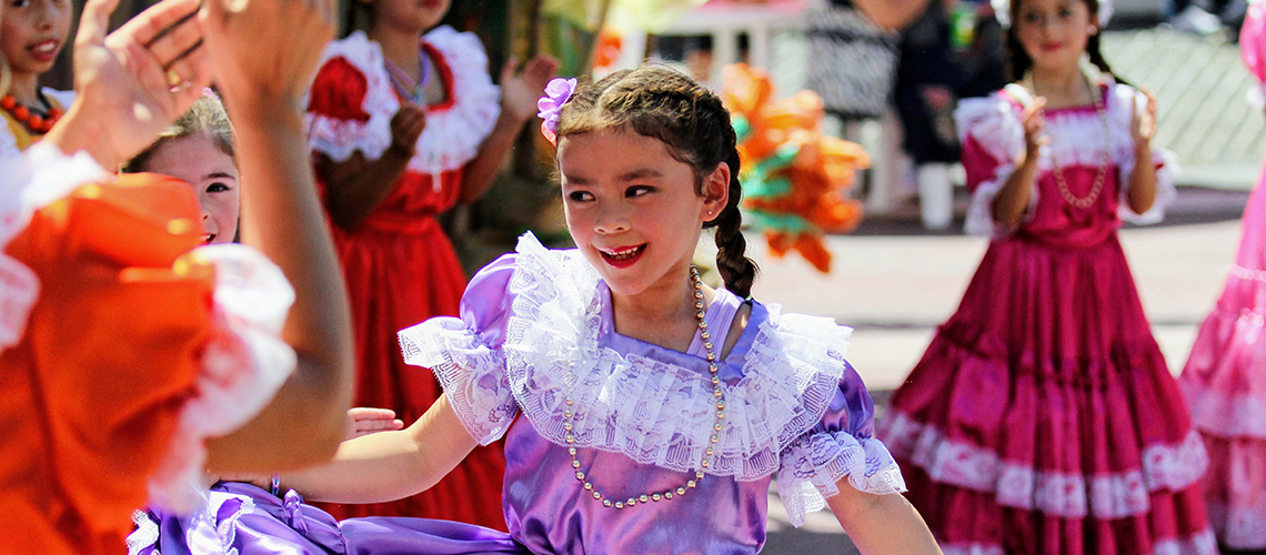 Young dancers at Ventana Fiesta at Frankston Arts Centre