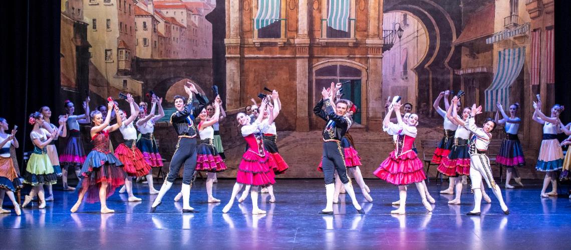 Don Quixote ensemble clapping on stage Frankston Arts Centre